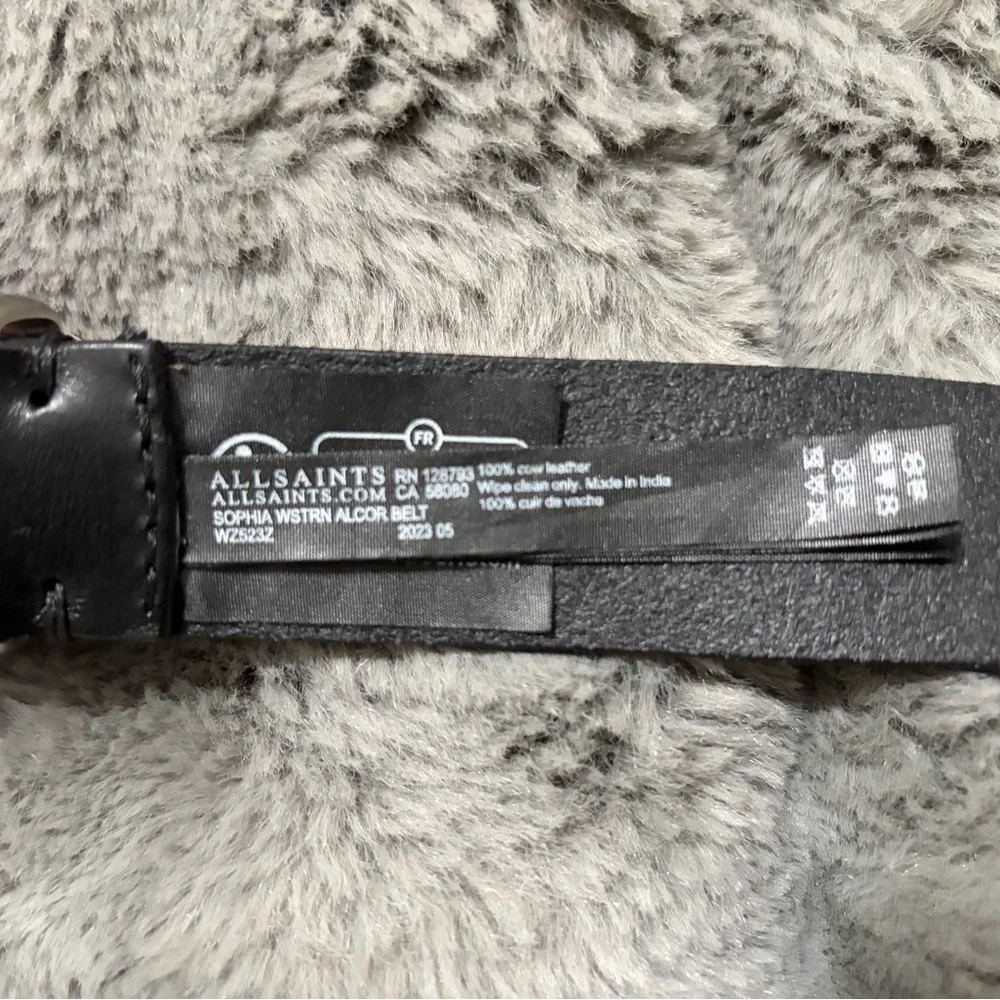All Saints Sophia Western Leather Alcor Belt S/M - Picture 5 of 6